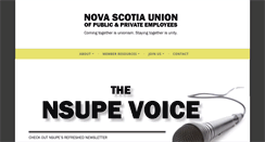 Desktop Screenshot of nsupe.ca