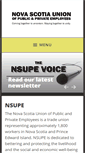 Mobile Screenshot of nsupe.ca